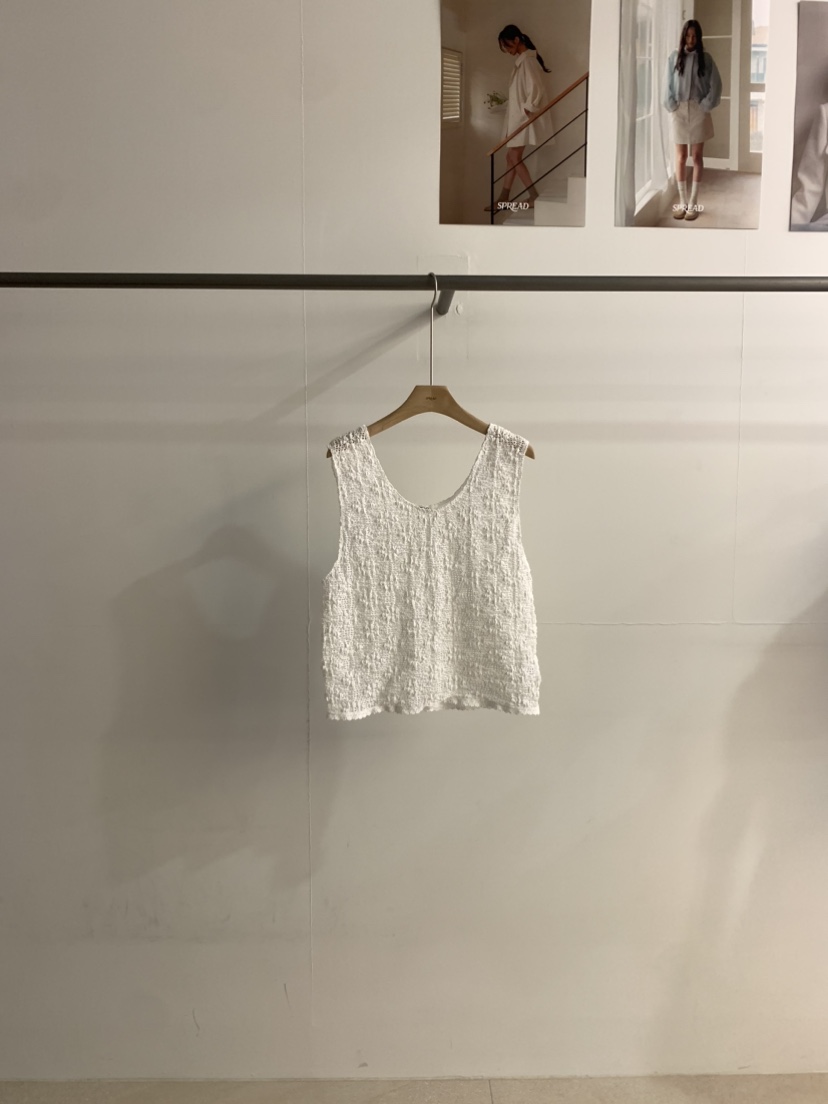 SPREAD韓國直郵㊣女裝新品休閑25春夏人氣吊帶背心鉤針編織SPREAD吊帶/背心