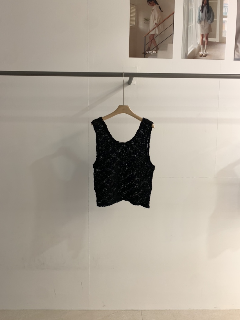 SPREAD韓國直郵㊣女裝新品休閑25春夏人氣吊帶背心鉤針編織SPREAD吊帶/背心圖色2