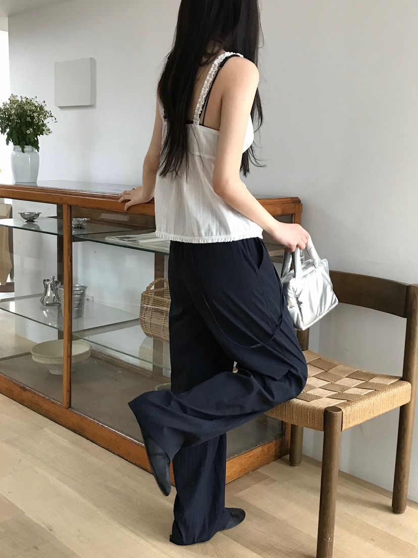 ESCHER韓國直郵㊣女裝新款人氣時尚休閑25春夏推薦熱賣休閑褲ESCHER休閑褲