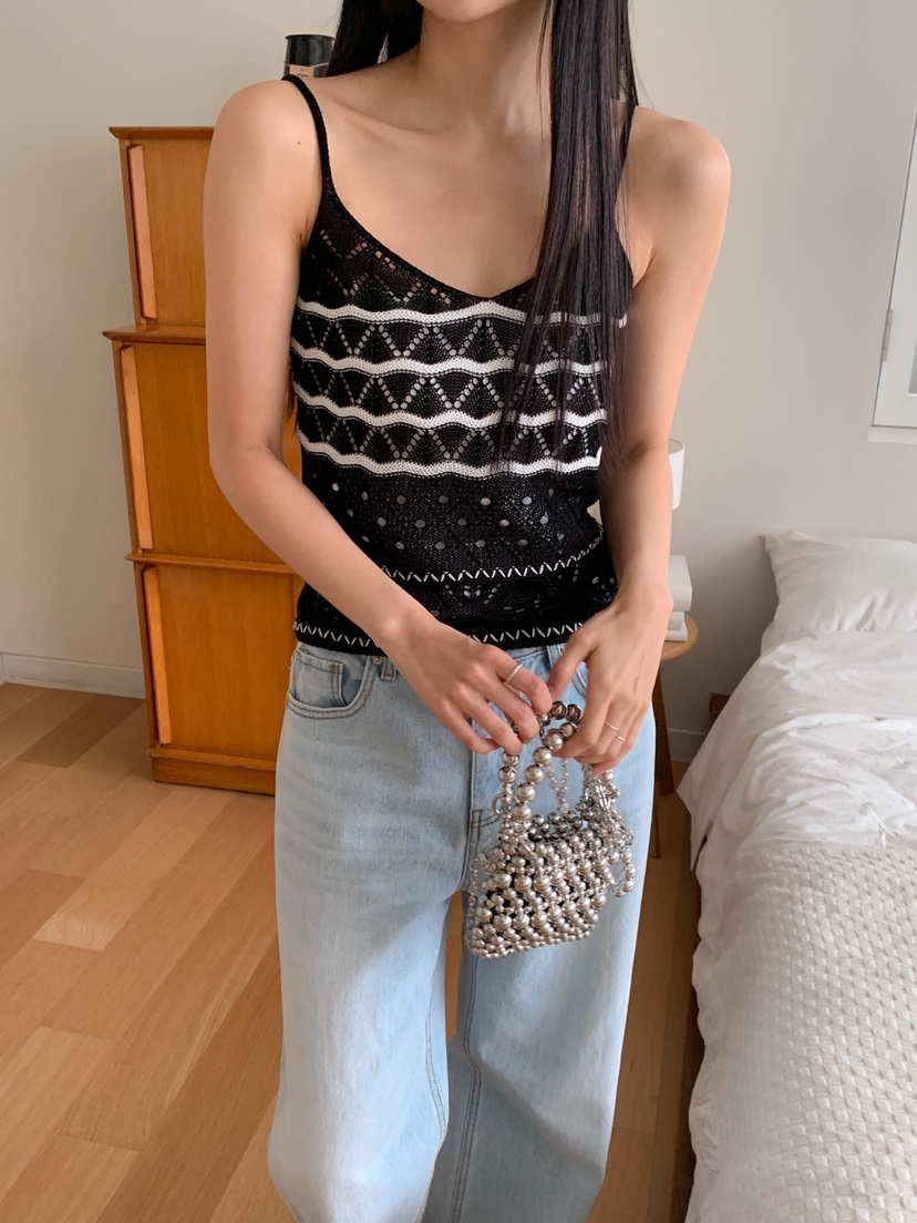 DARLUZ_MI韓國直郵㊣東大門實拍女裝新品休閑人氣熱賣吊帶背心DARLUZ_MI吊帶/背心