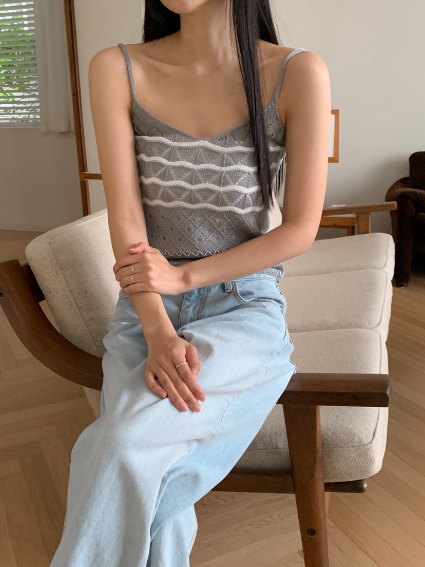 DARLUZ_MI韓國直郵㊣東大門實拍女裝新品休閑人氣熱賣吊帶背心DARLUZ_MI吊帶/背心