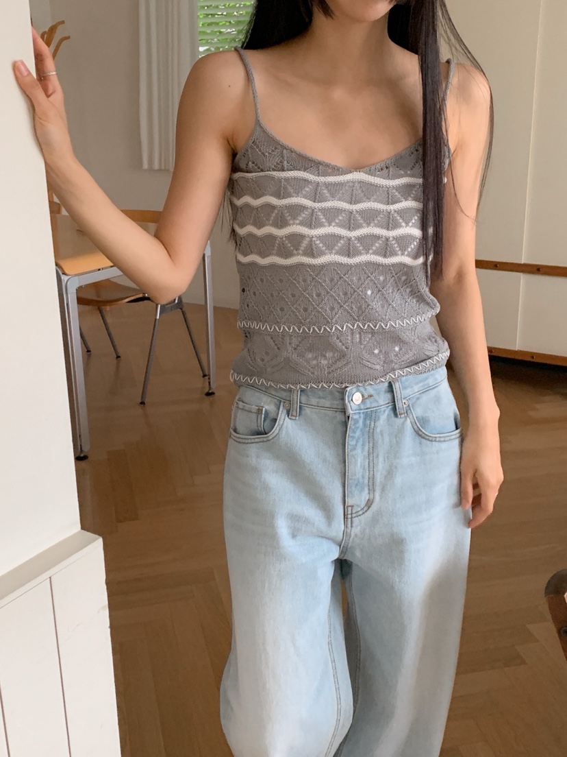 DARLUZ_MI韓國直郵㊣東大門實拍女裝新品休閑人氣熱賣吊帶背心DARLUZ_MI吊帶/背心