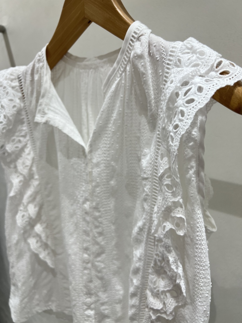 SHIRRING韓國㊣直郵東大門代購女裝新品時尚熱賣襯衫蕾絲衫SHIRRING襯衫/蕾絲衫