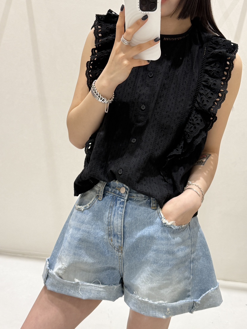 SHIRRING韓國㊣直郵東大門代購女裝新品時尚熱賣襯衫蕾絲衫SHIRRING襯衫/蕾絲衫
