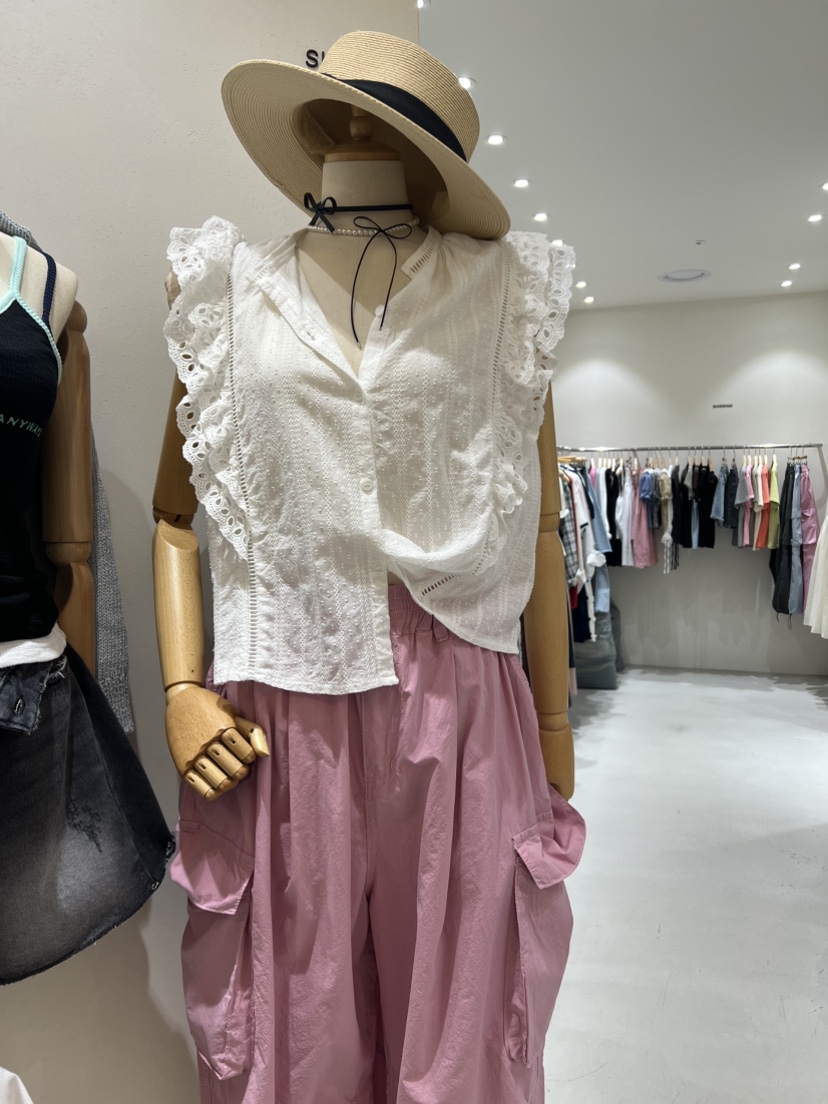 SHIRRING韓國㊣直郵東大門代購女裝新品時尚熱賣襯衫蕾絲衫SHIRRING襯衫/蕾絲衫