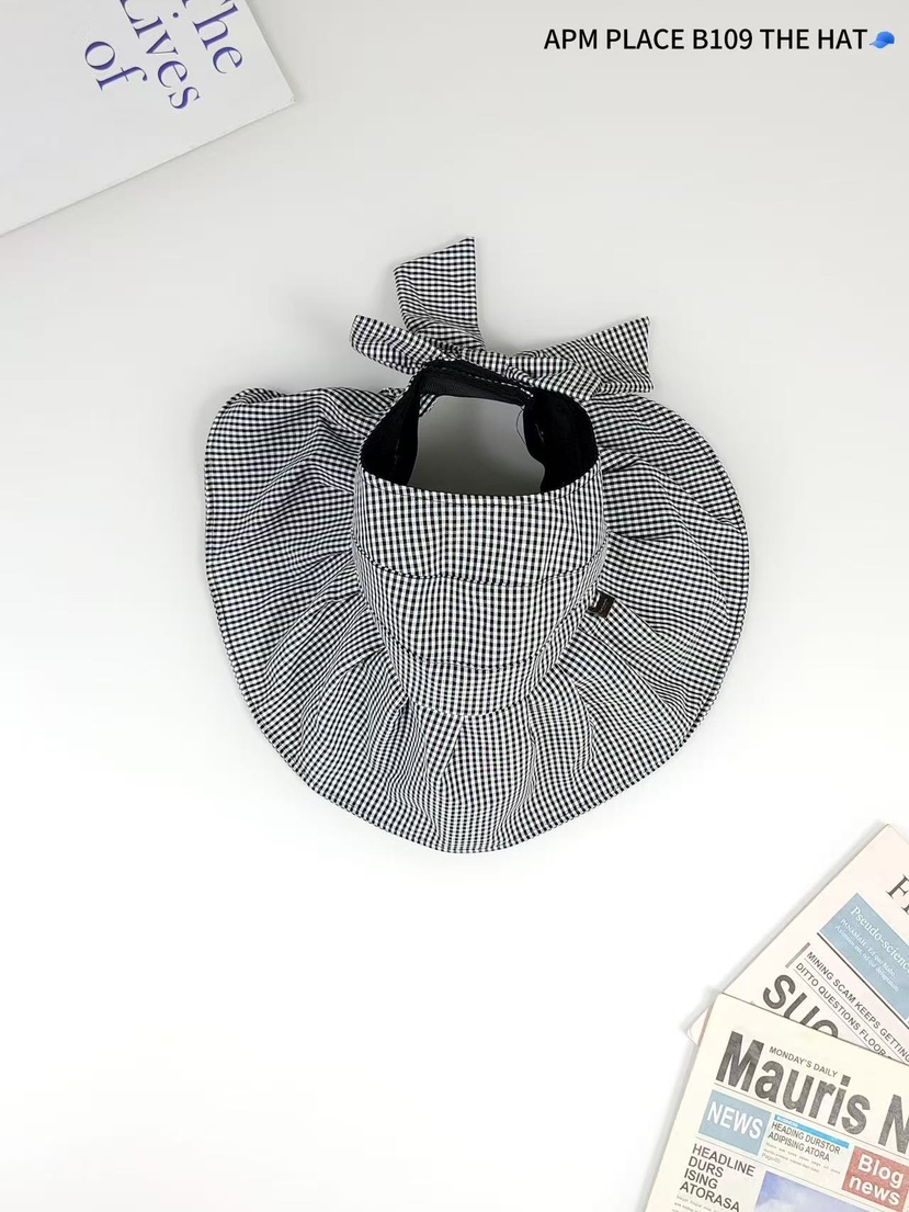 THE HAT-P韓國㊣直郵東大門代購女裝新款休閑時尚帽子格紋THE HAT帽子