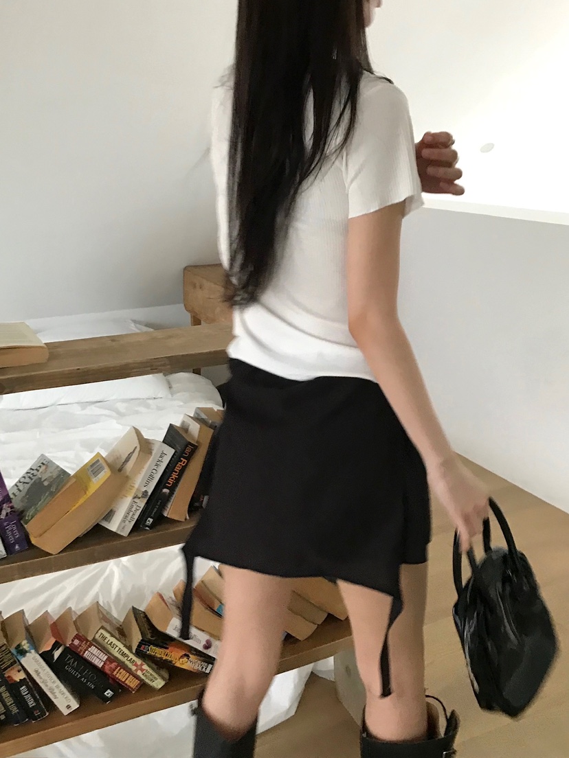 ESCHER韓國㊣直郵東大門代購女裝新品人氣休閑連衣裙含腰繩ESCHER連衣裙