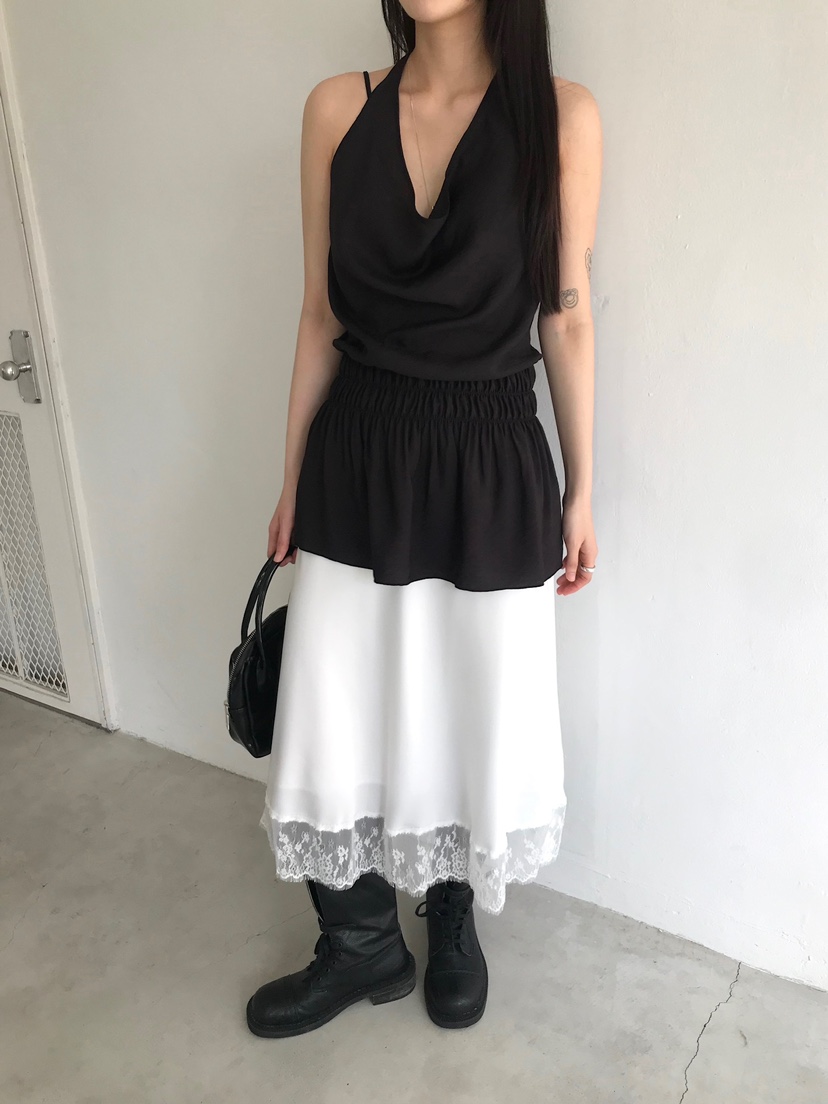 ESCHER韓國㊣直郵東大門代購女裝新品人氣休閑連衣裙含腰繩ESCHER連衣裙