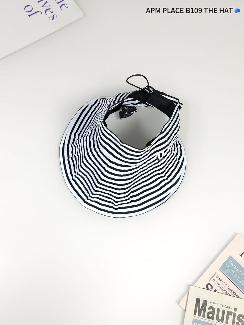 THE HAT-P韓國直郵㊣女裝新品熱賣25春夏休閑人氣帽子條紋THE HAT帽子