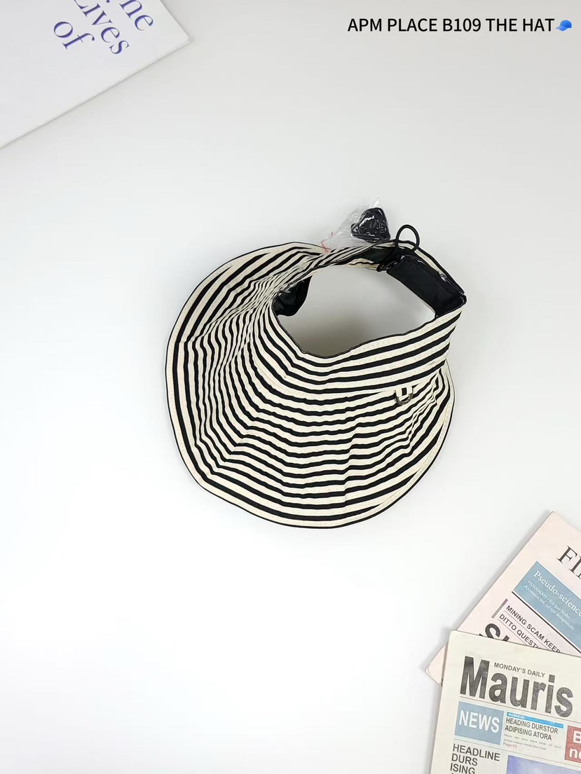 THE HAT-P韓國直郵㊣女裝新品熱賣25春夏休閑人氣帽子條紋THE HAT帽子圖色3
