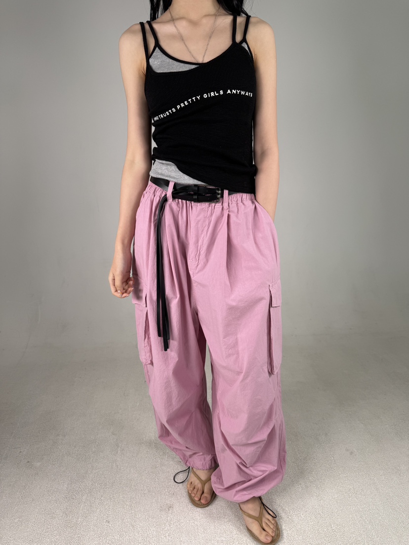 SHIRRING直郵韓國代購㊣女裝新品人氣推薦時尚休閑熱賣休閑褲SHIRRING休閑褲