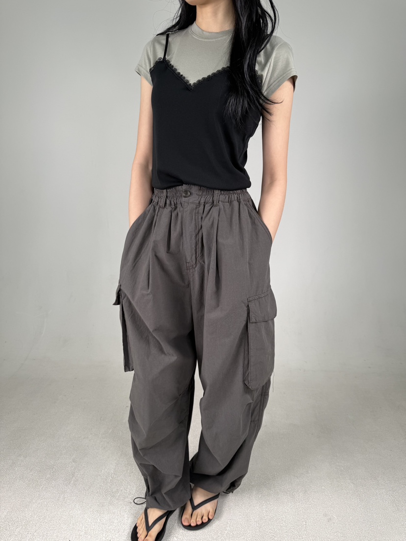 SHIRRING直郵韓國代購㊣女裝新品人氣推薦時尚休閑熱賣休閑褲SHIRRING休閑褲