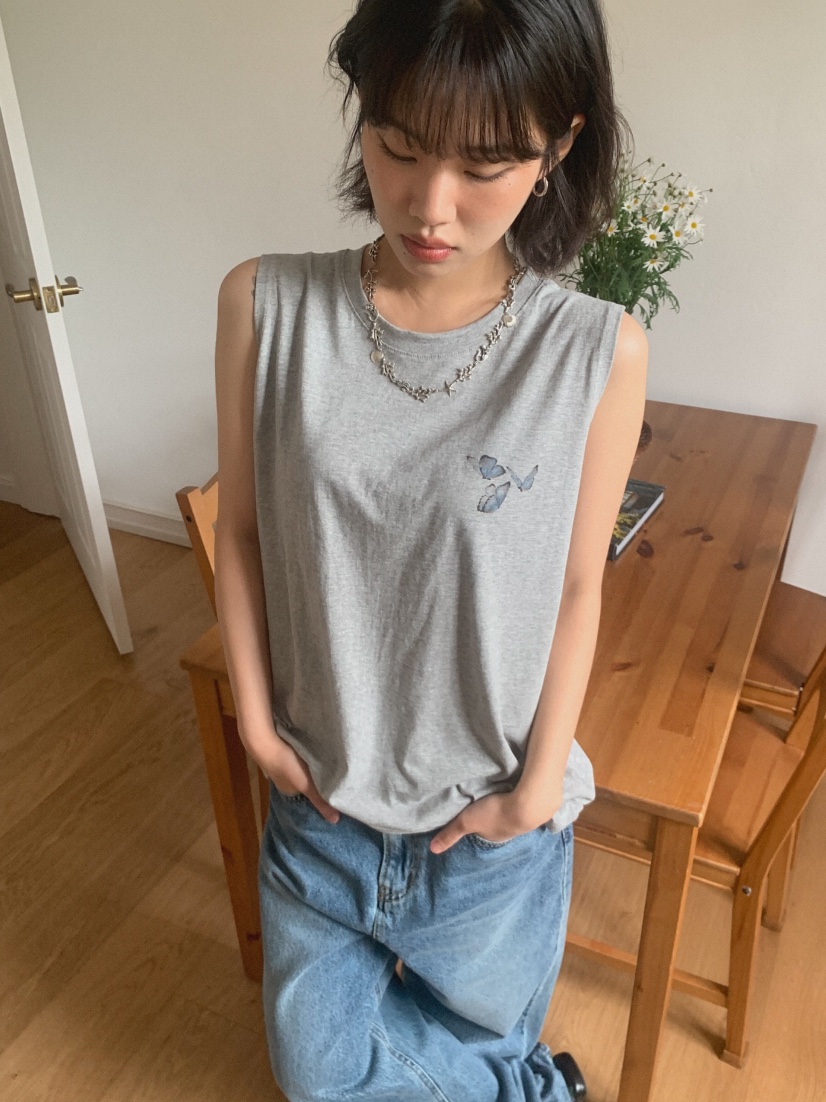 SLAT韓國直郵㊣東大門實拍女裝新款休閑熱賣25春夏吊帶背心SLAT吊帶/背心