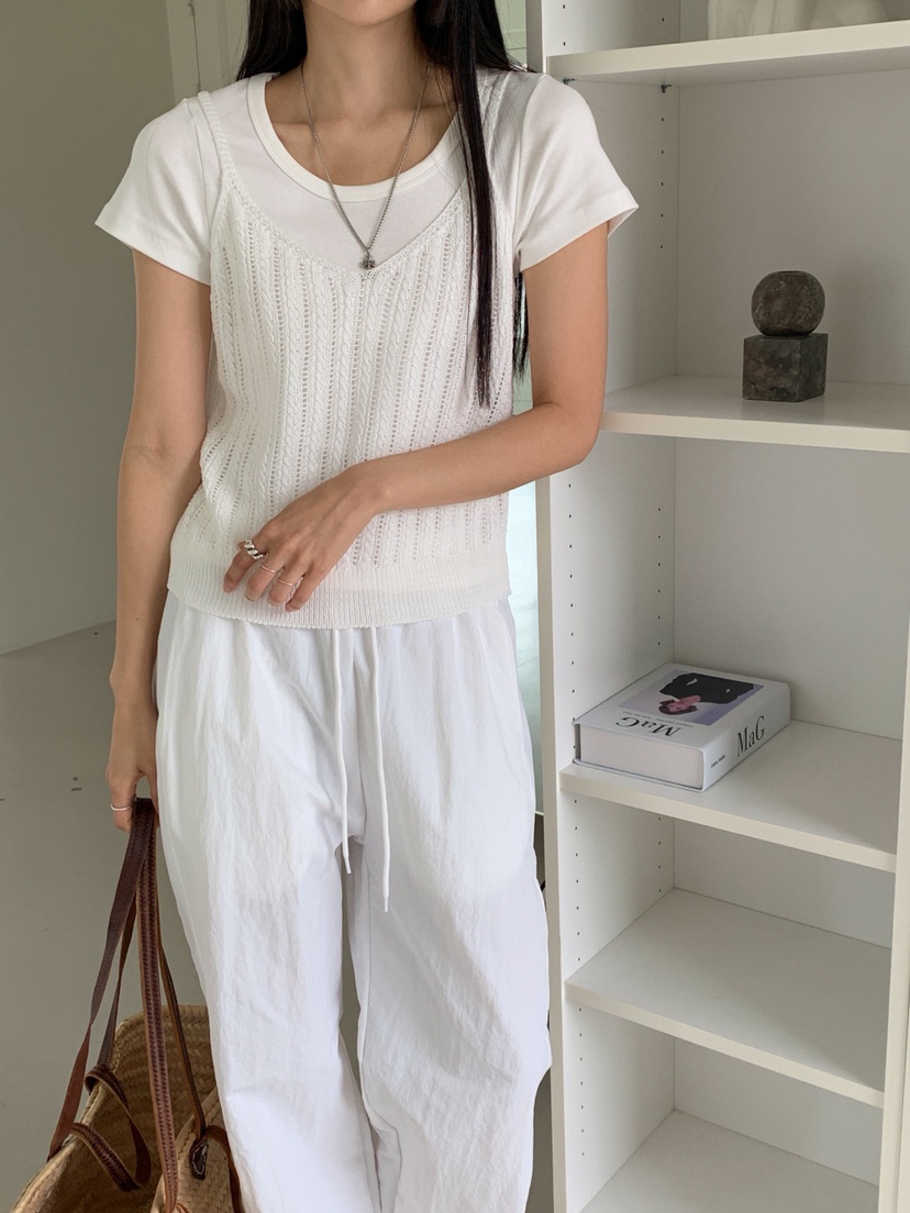DARLUZ_MI韓國直郵㊣女裝新款熱賣人氣推薦時尚吊帶背心緊身DARLUZ_MI吊帶/背心