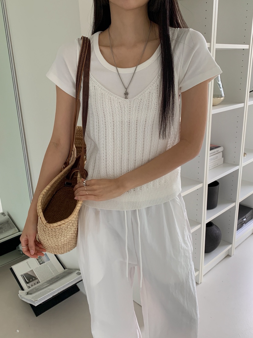 DARLUZ_MI韓國直郵㊣女裝新款熱賣人氣推薦時尚吊帶背心緊身DARLUZ_MI吊帶/背心圖色2