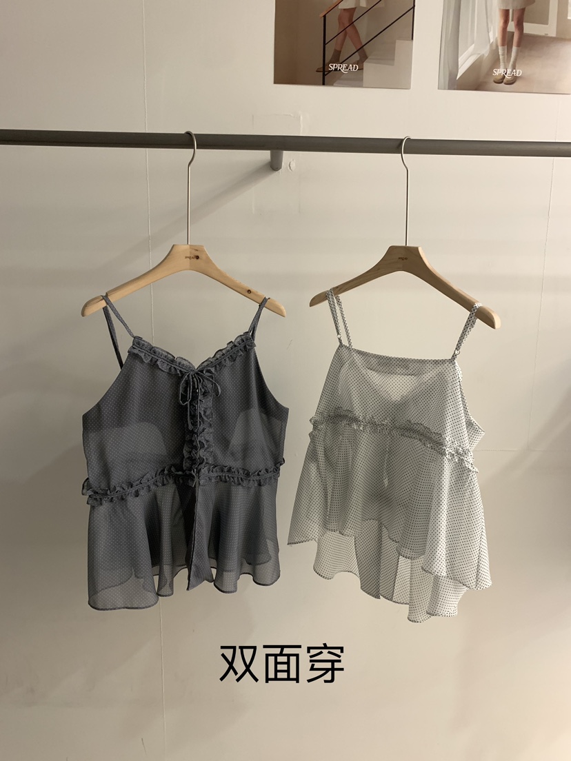SPREAD韓國直郵㊣女裝新款人氣推薦25春夏休閑時尚吊帶背心SPREAD吊帶/背心