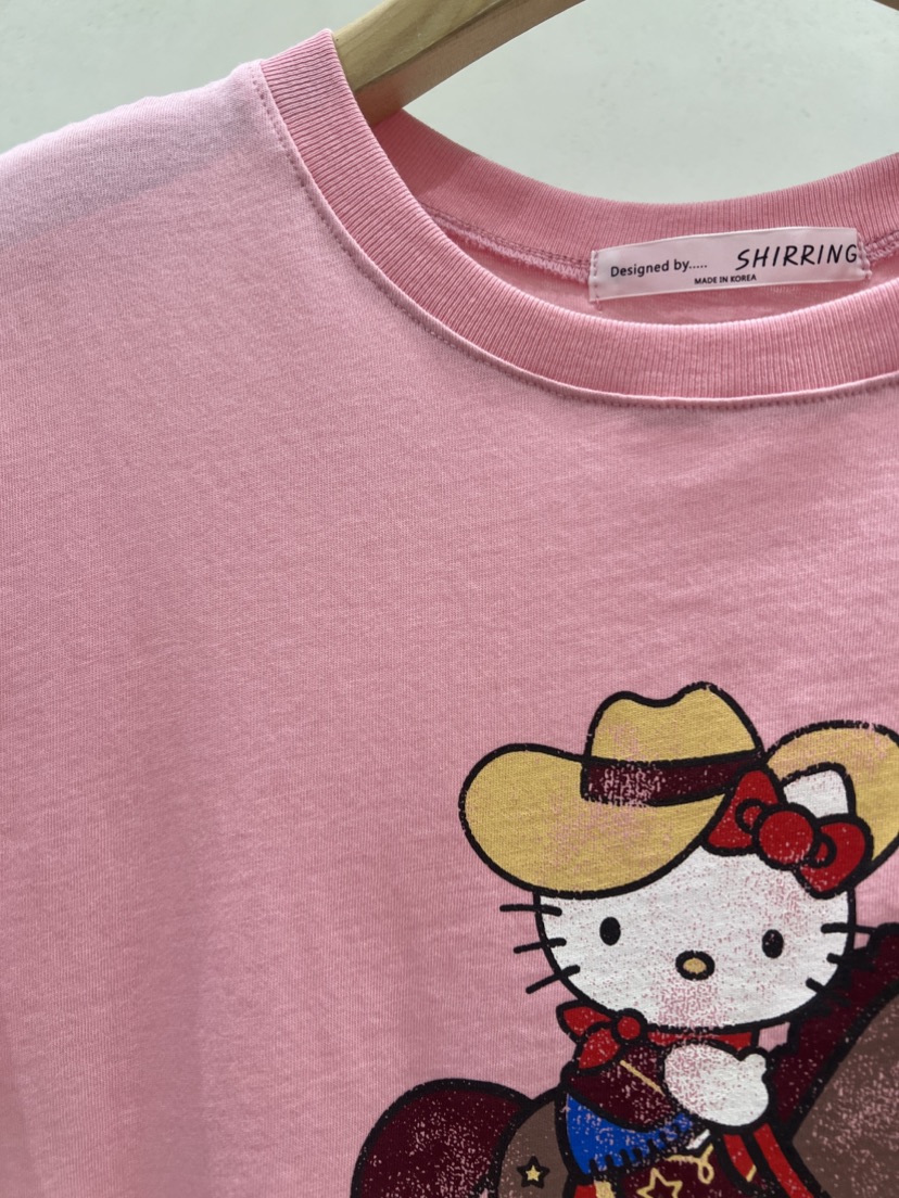 SHIRRING韓國㊣直郵東大門代購女裝新品推薦熱賣休閑時尚T恤SHIRRINGT恤
