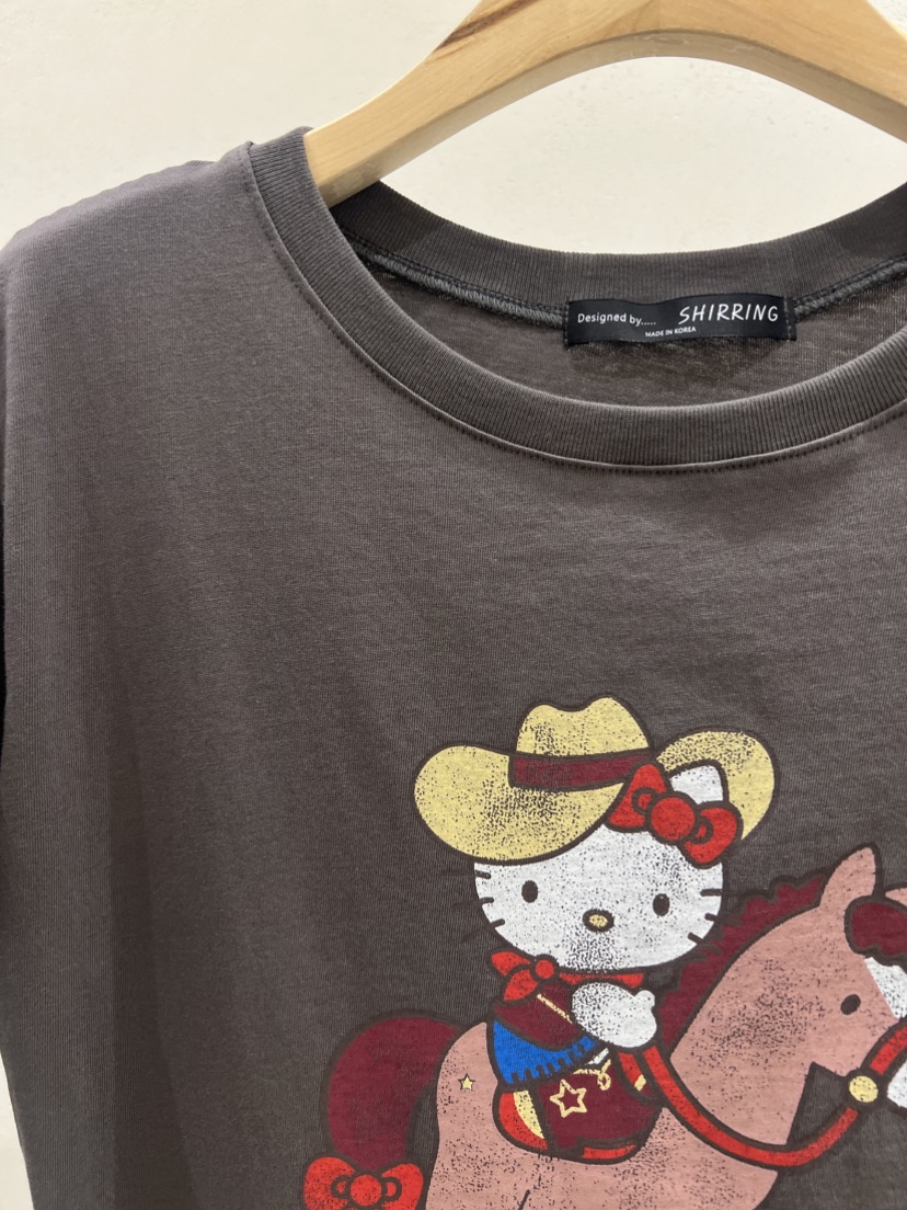 SHIRRING韓國㊣直郵東大門代購女裝新品推薦熱賣休閑時尚T恤SHIRRINGT恤