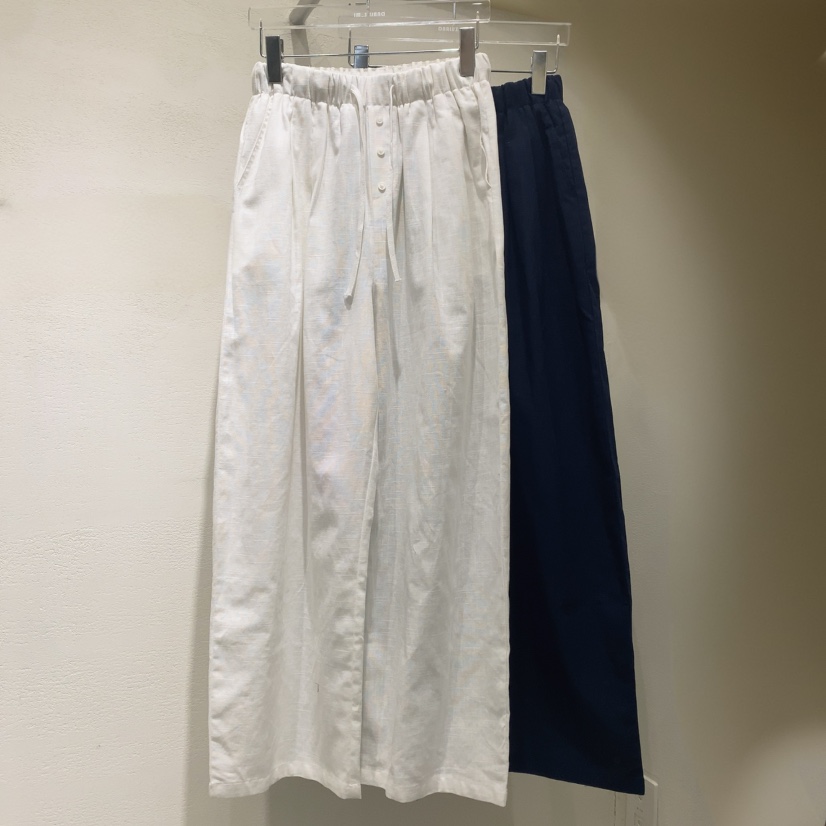 DARLUZ_MI韓國直郵㊣女裝新品推薦25春夏休閑休閑褲亞麻布紐扣DARLUZ_MI休閑褲