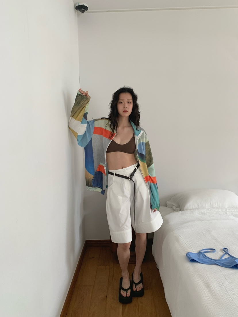 JKICHI韓國直郵㊣東大門實拍女裝新品25春夏時尚夾克毛圈布JKICHI夾克