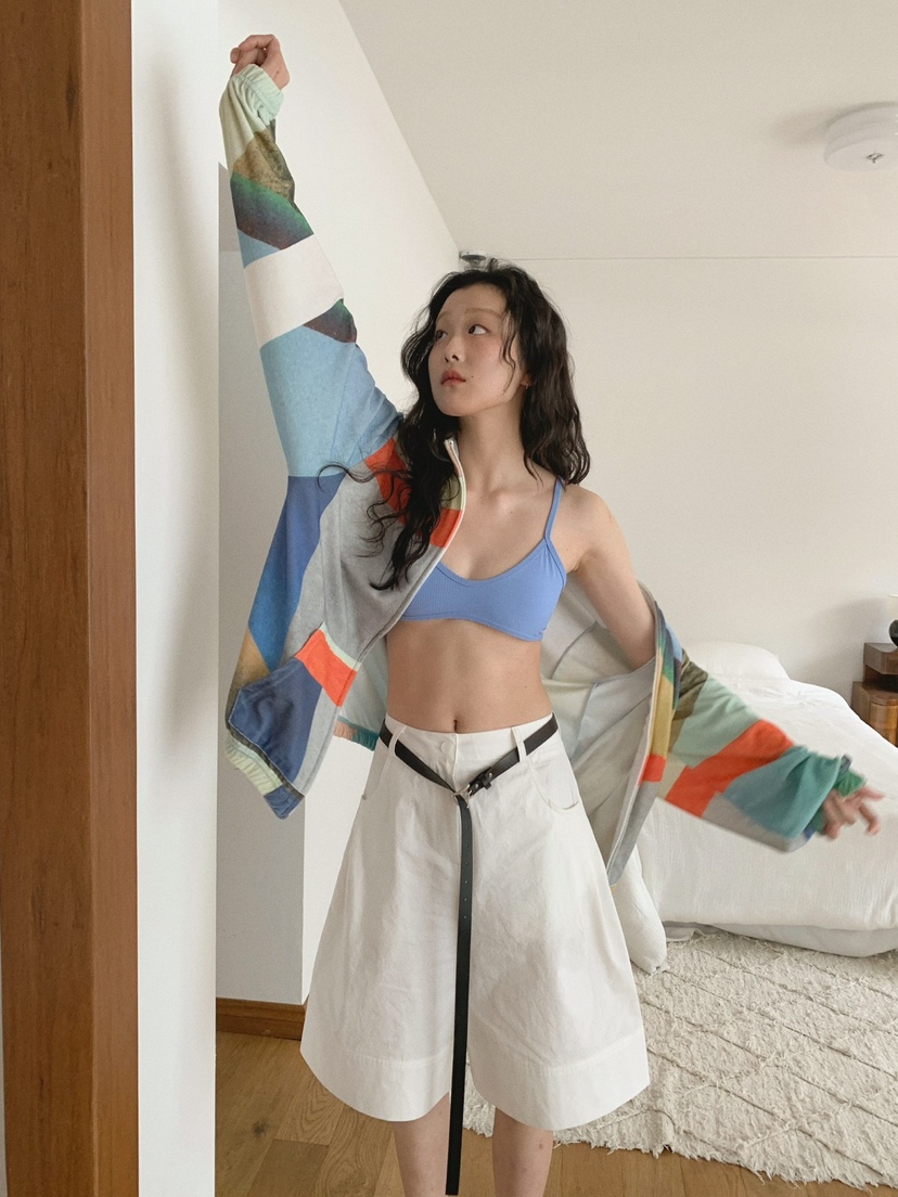 JKICHI韓國直郵㊣東大門實拍女裝新品25春夏時尚夾克毛圈布JKICHI夾克