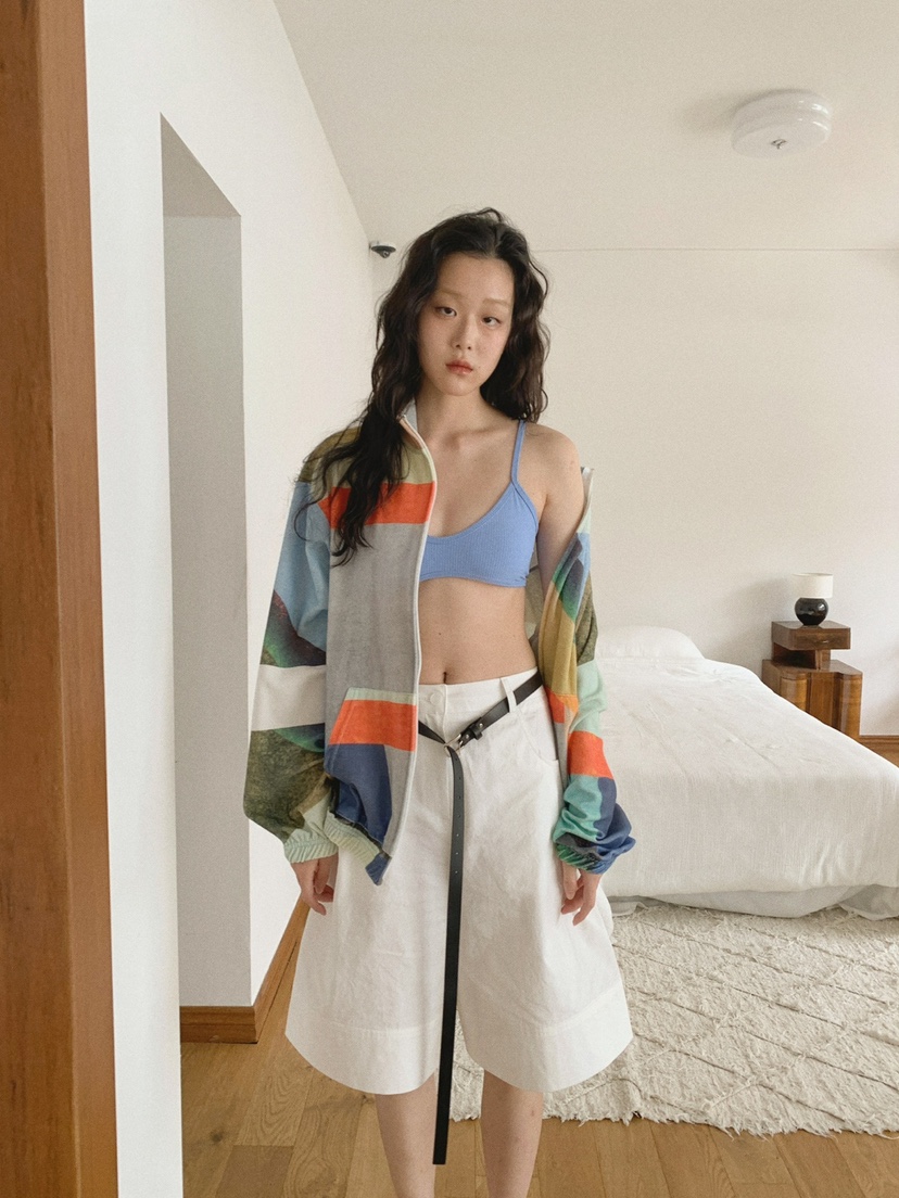 JKICHI韓國直郵㊣東大門實拍女裝新品25春夏時尚夾克毛圈布JKICHI夾克