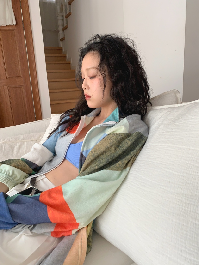 JKICHI韓國直郵㊣東大門實拍女裝新品25春夏時尚夾克毛圈布JKICHI夾克