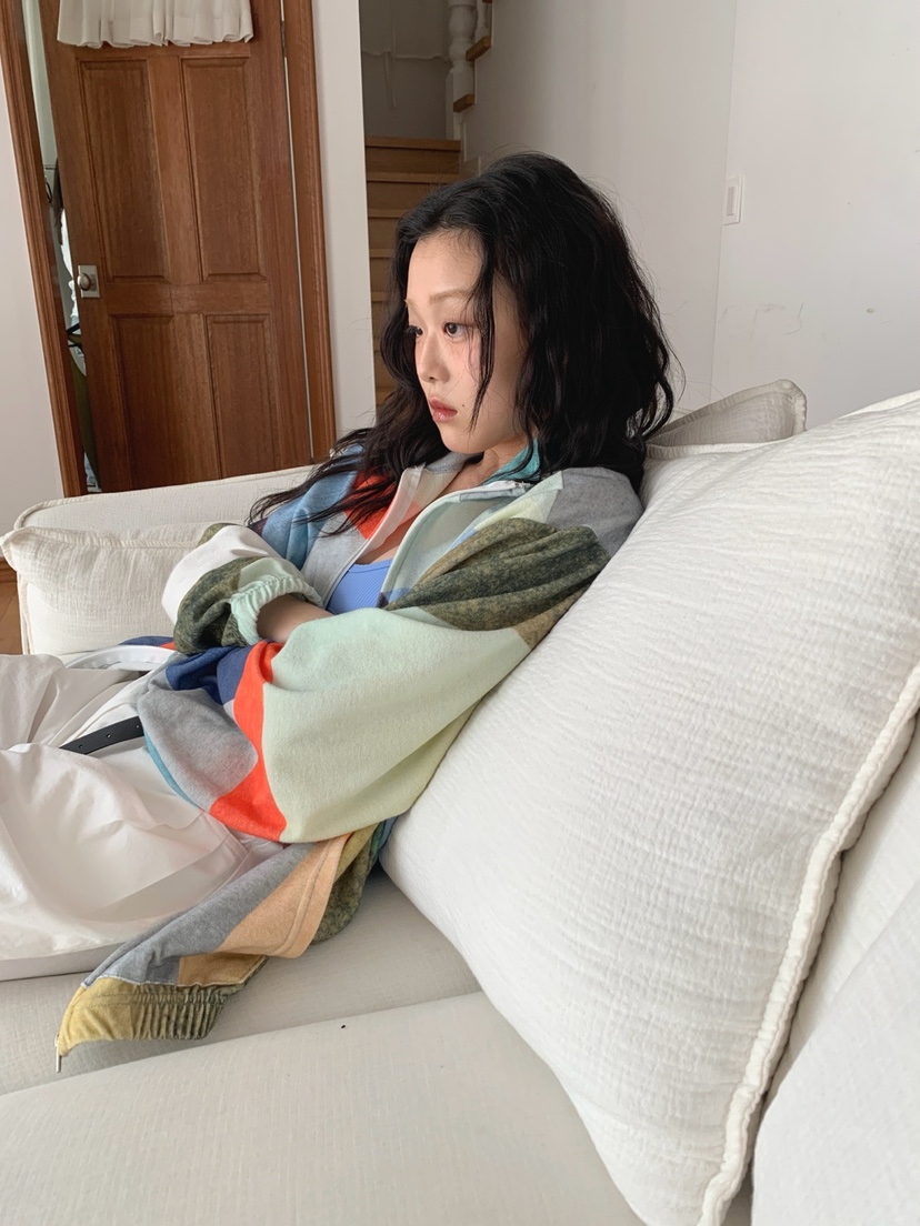 JKICHI韓國直郵㊣東大門實拍女裝新品25春夏時尚夾克毛圈布JKICHI夾克