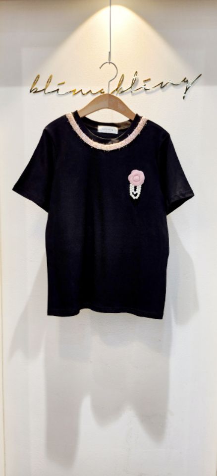 RICO直郵韓國代購㊣女裝新品熱賣人氣推薦25春夏時尚休閑T恤bling bling/RICOT恤圖色2