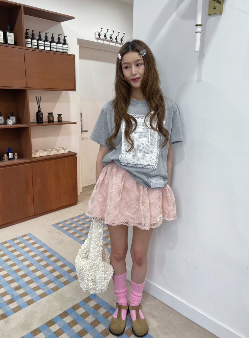 BOUTIQUE-L直郵韓國代購㊣女裝新款25春夏休閑時尚熱賣T恤BOUTIQUE-LT恤