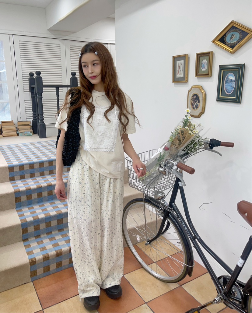 BOUTIQUE-L直郵韓國代購㊣女裝新款25春夏休閑時尚熱賣T恤BOUTIQUE-LT恤