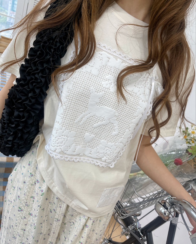 BOUTIQUE-L直郵韓國代購㊣女裝新款25春夏休閑時尚熱賣T恤BOUTIQUE-LT恤