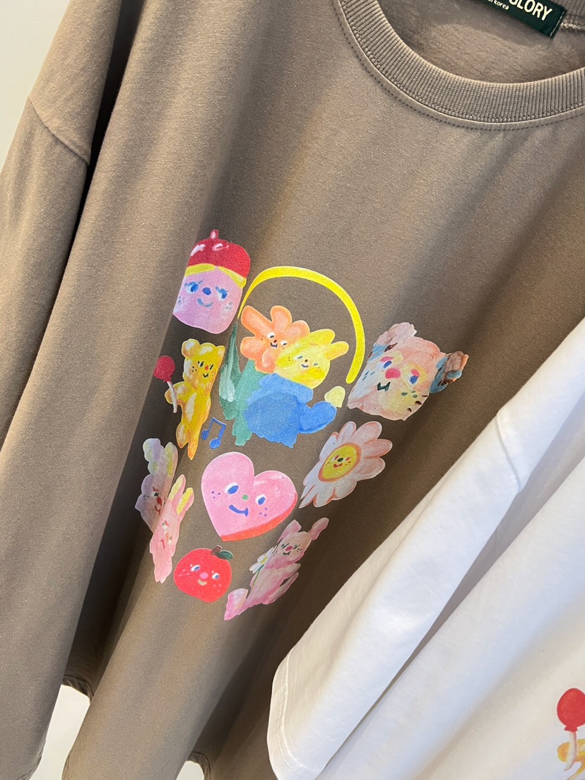 MAISONDEGLORY直郵韓國代購㊣女裝新品時尚25春夏人氣休閑T恤MAISON DE GLORYT恤