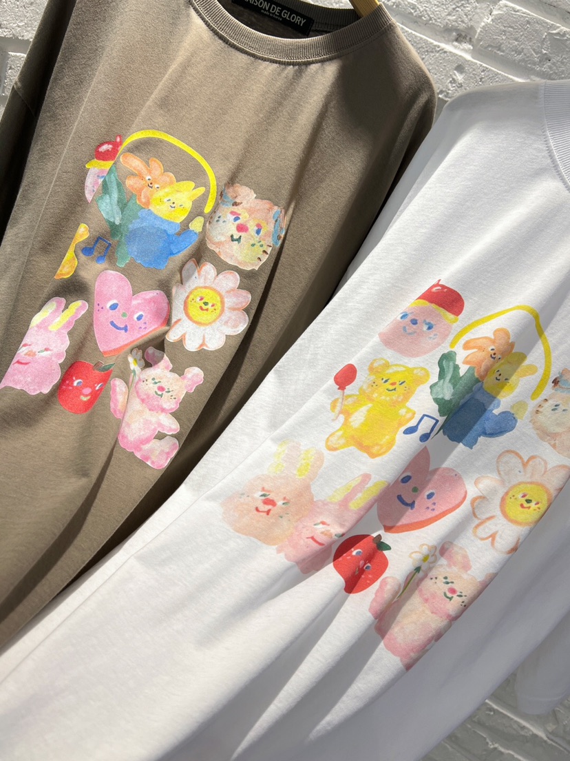 MAISONDEGLORY直郵韓國代購㊣女裝新品時尚25春夏人氣休閑T恤MAISON DE GLORYT恤