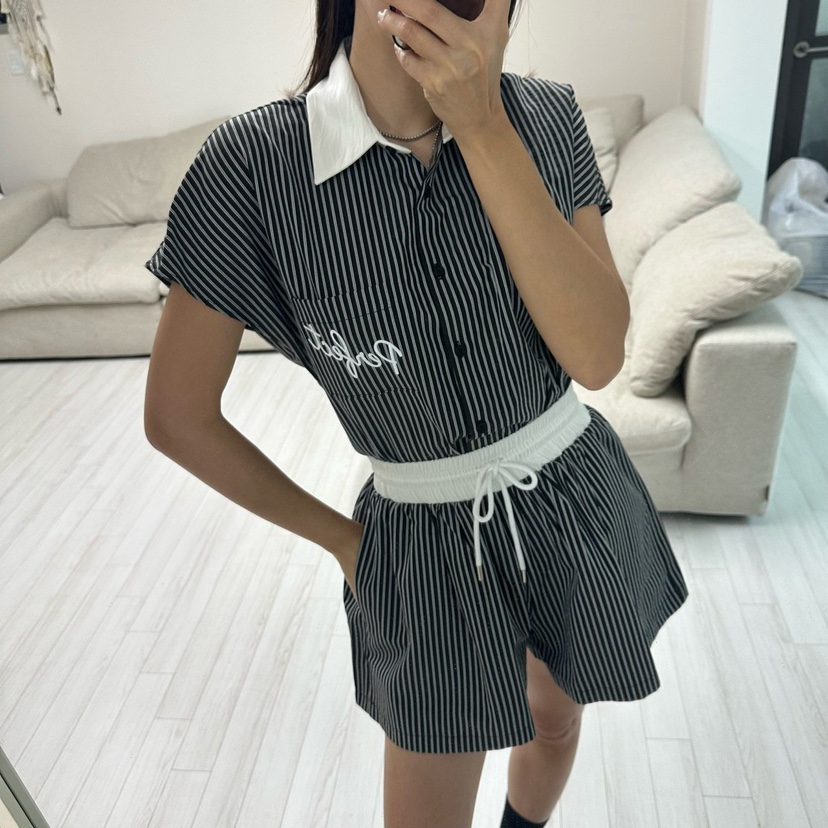 MABEL-Q韓國直郵㊣東大門實拍女裝新品時尚推薦熱賣25春夏短褲SOUIT by mabel-Q短褲