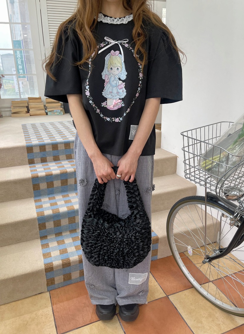 BOUTIQUE-L韓國直郵㊣東大門實拍女裝新款時尚人氣休閑T恤BOUTIQUE-LT恤