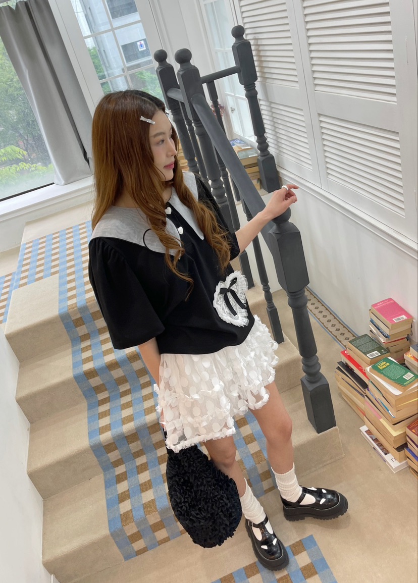 BOUTIQUE-L直郵韓國代購㊣女裝新款推薦熱賣休閑時尚人氣T恤BOUTIQUE-LT恤
