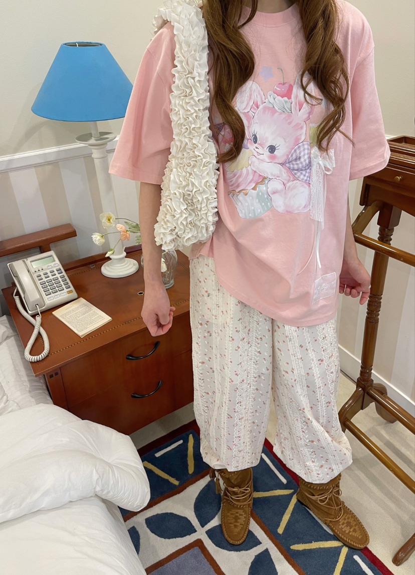 BOUTIQUE-L韓國㊣直郵東大門代購女裝新品熱賣時尚25春夏T恤BOUTIQUE-LT恤