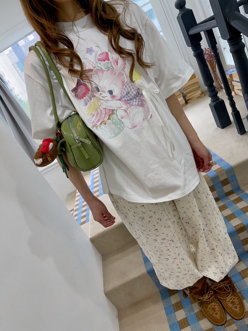 BOUTIQUE-L韓國㊣直郵東大門代購女裝新品熱賣時尚25春夏T恤BOUTIQUE-LT恤