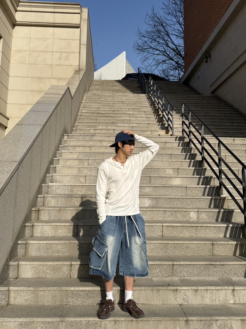 HEEPHI韓國㊣直郵東大門代購女裝新款熱賣25春夏時尚人氣短褲HEEPHI短褲