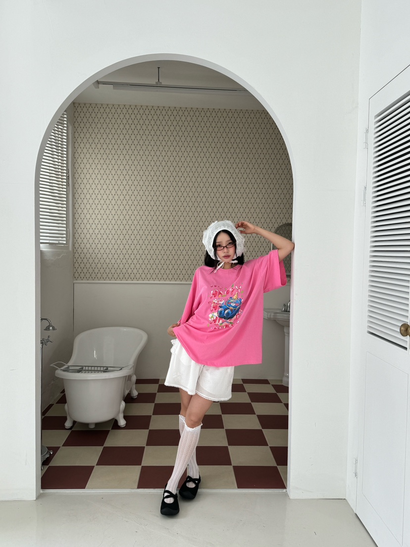 MAISONDEGLORY韓國直郵㊣東大門實拍女裝新款25春夏休閑T恤MAISON DE GLORYT恤