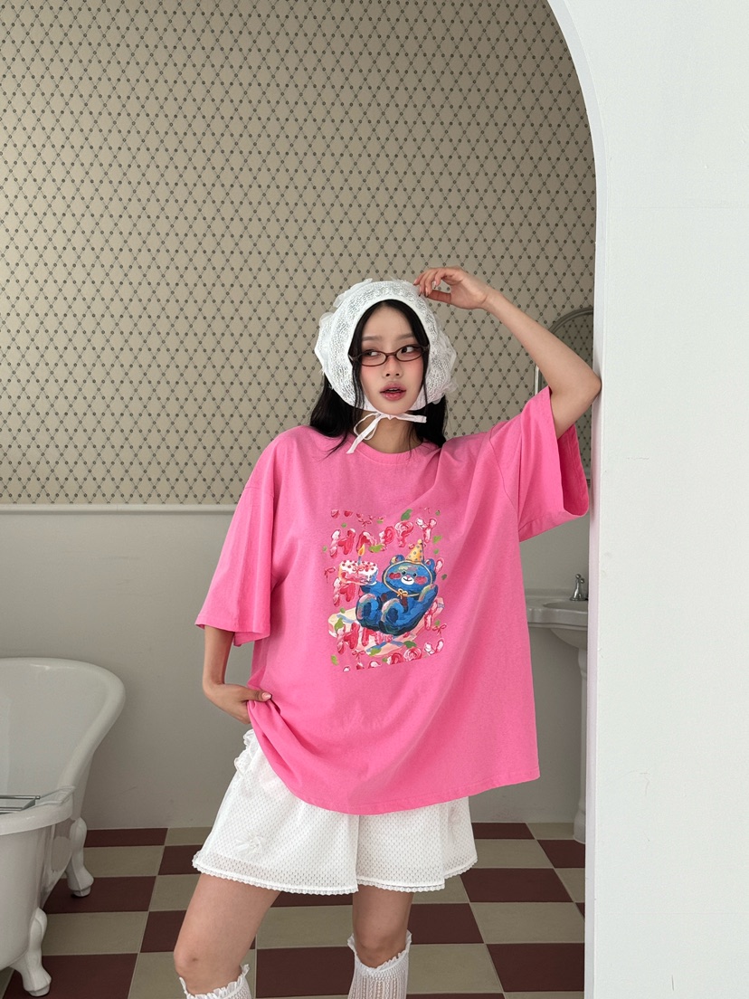 MAISONDEGLORY韓國直郵㊣東大門實拍女裝新款25春夏休閑T恤MAISON DE GLORYT恤