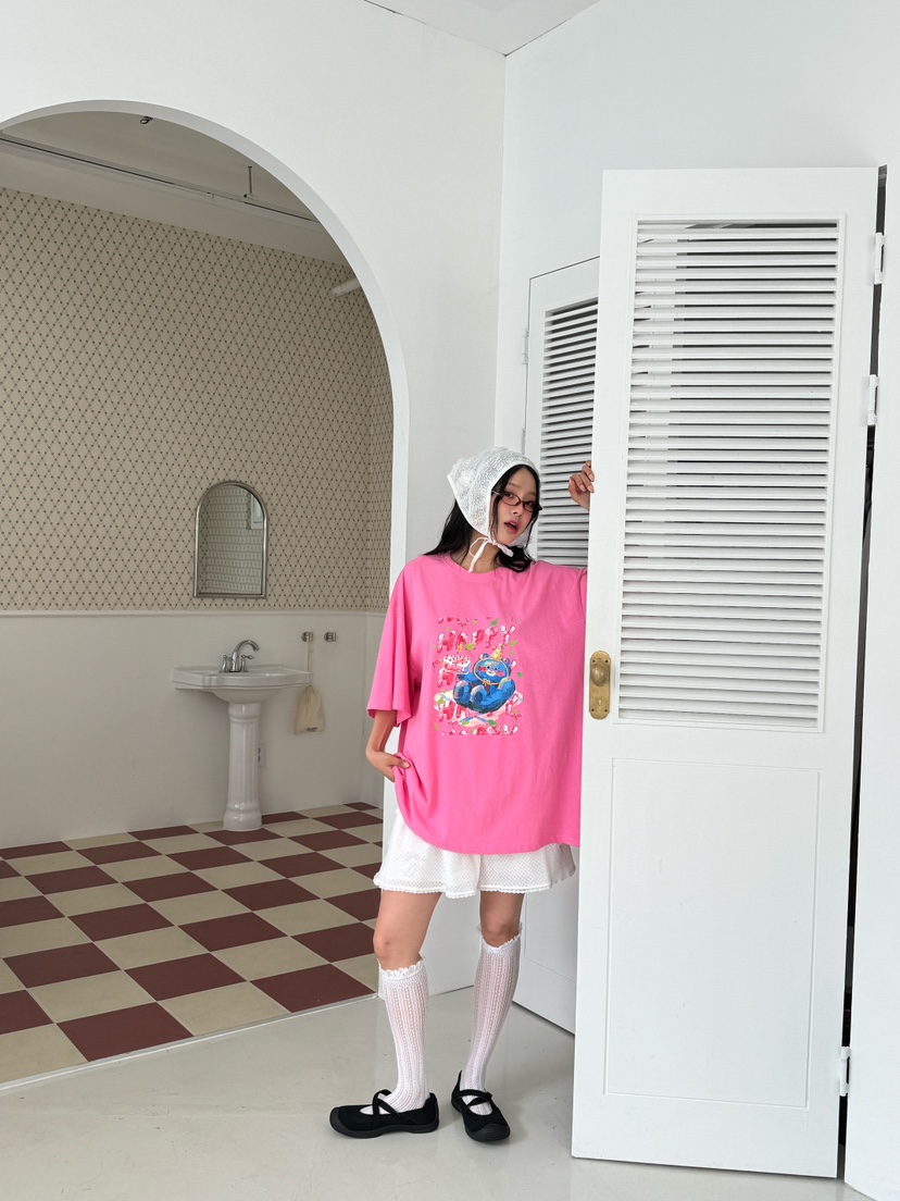MAISONDEGLORY韓國直郵㊣東大門實拍女裝新款25春夏休閑T恤MAISON DE GLORYT恤