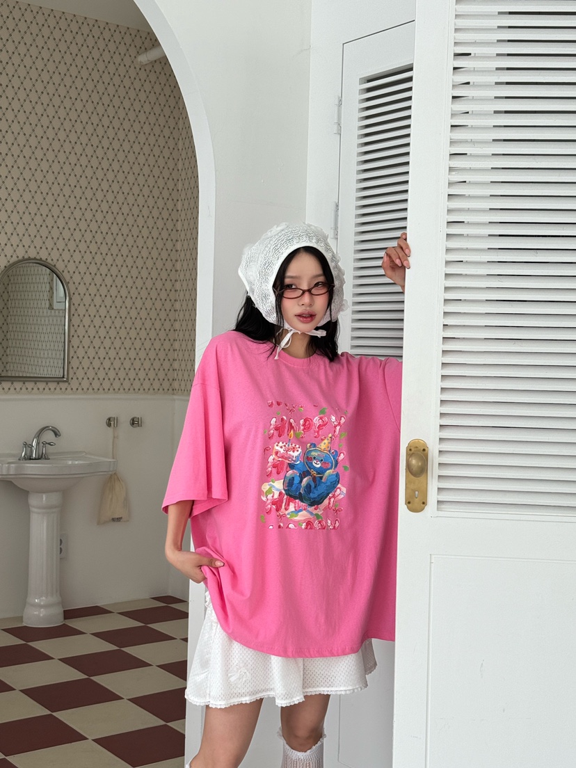 MAISONDEGLORY韓國直郵㊣東大門實拍女裝新款25春夏休閑T恤MAISON DE GLORYT恤