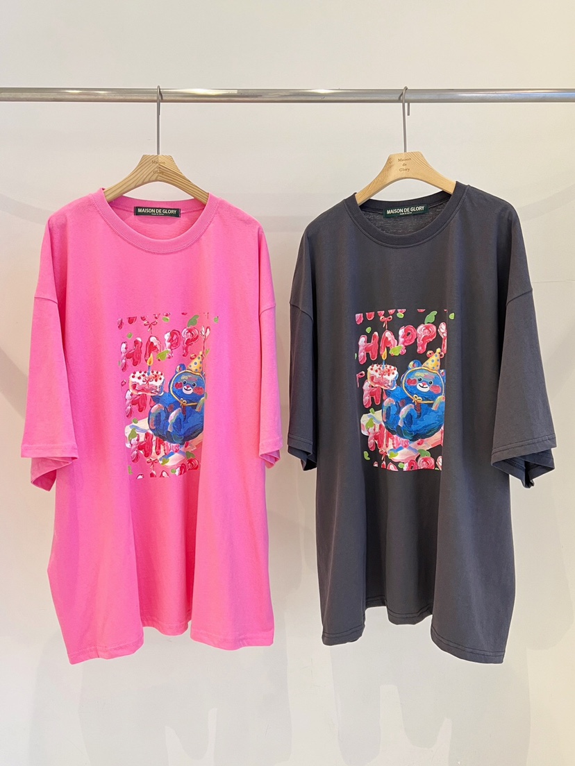 MAISONDEGLORY韓國直郵㊣東大門實拍女裝新款25春夏休閑T恤MAISON DE GLORYT恤