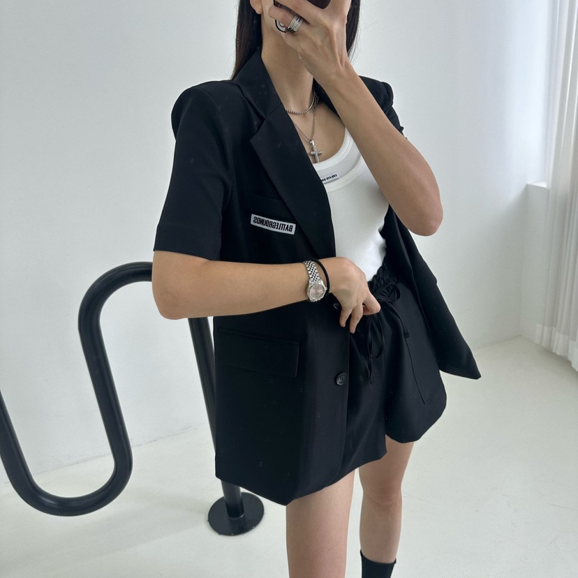MABEL-Q韓國直郵㊣東大門實拍女裝新品熱賣人氣休閑25春夏短褲SOUIT by mabel-Q短褲