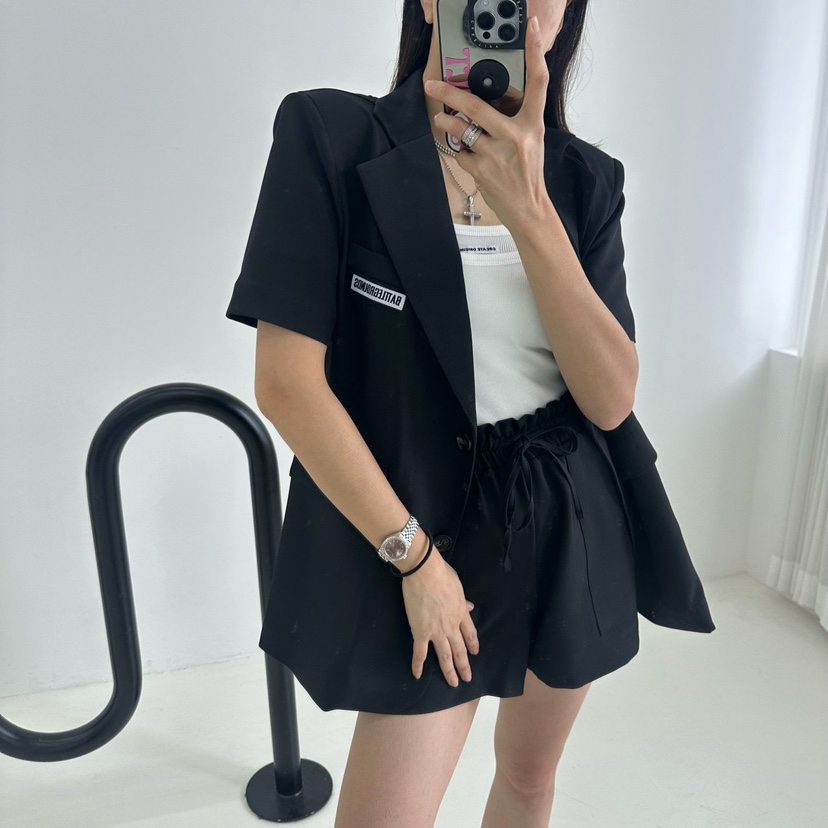 MABEL-Q韓國直郵㊣東大門實拍女裝新品熱賣人氣休閑25春夏短褲SOUIT by mabel-Q短褲