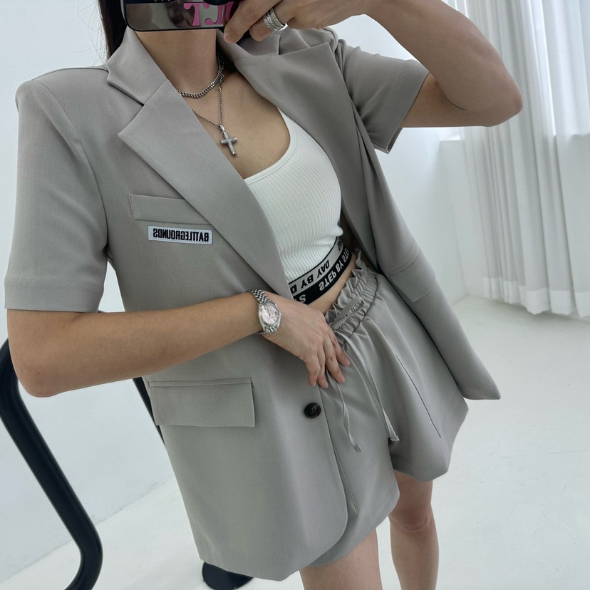 MABEL-Q韓國直郵㊣東大門實拍女裝新品熱賣人氣休閑25春夏短褲SOUIT by mabel-Q短褲
