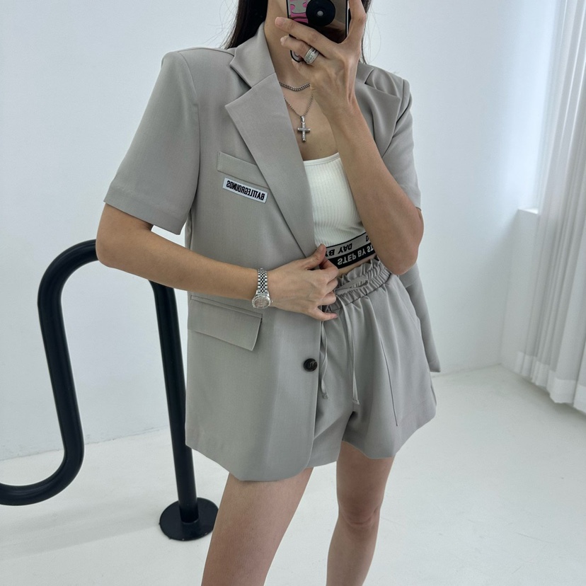 MABEL-Q韓國直郵㊣東大門實拍女裝新品熱賣人氣休閑25春夏短褲SOUIT by mabel-Q短褲