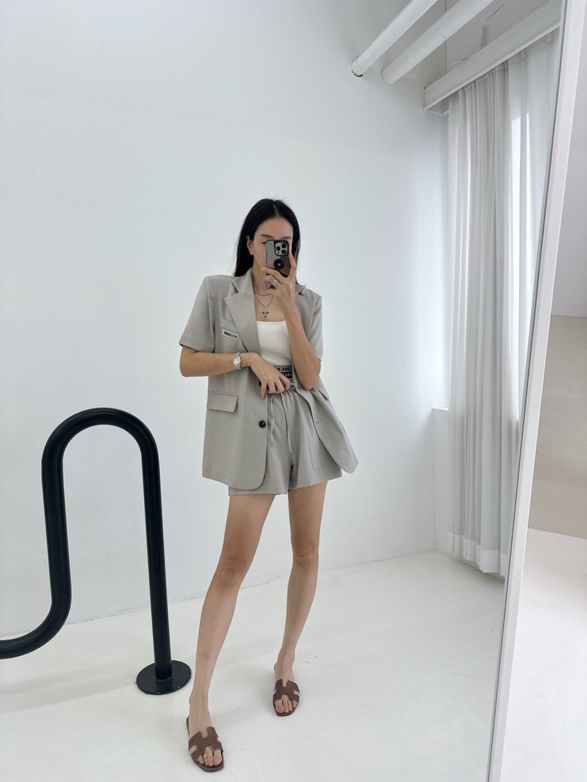 MABEL-Q韓國直郵㊣東大門實拍女裝新品熱賣人氣休閑25春夏短褲SOUIT by mabel-Q短褲